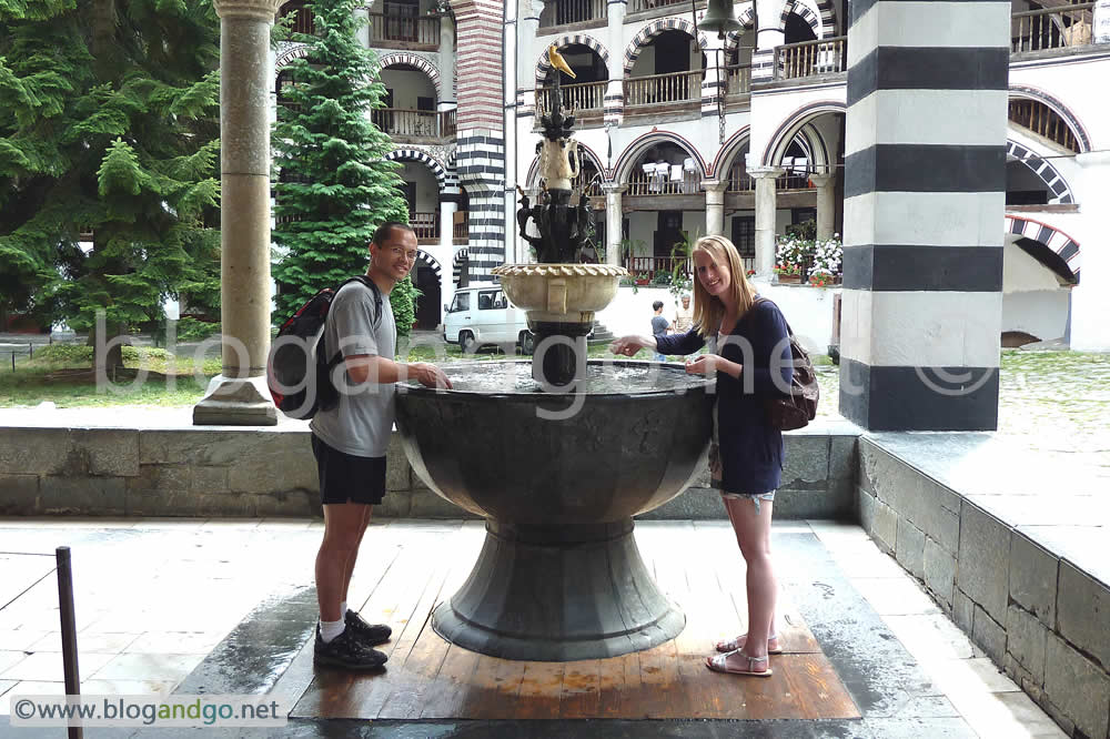 Cooling off in the Rila Monastery